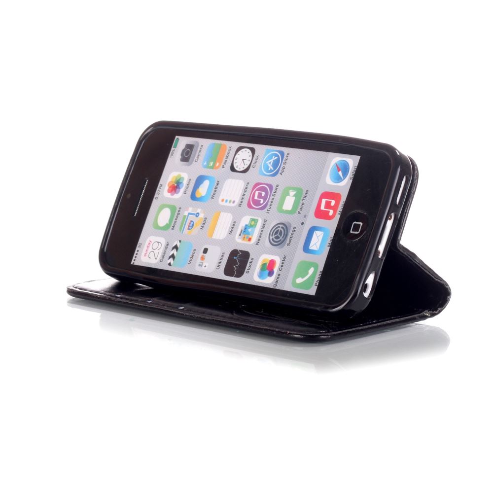 iPhone 5C Premium Embossing wallet leather case
