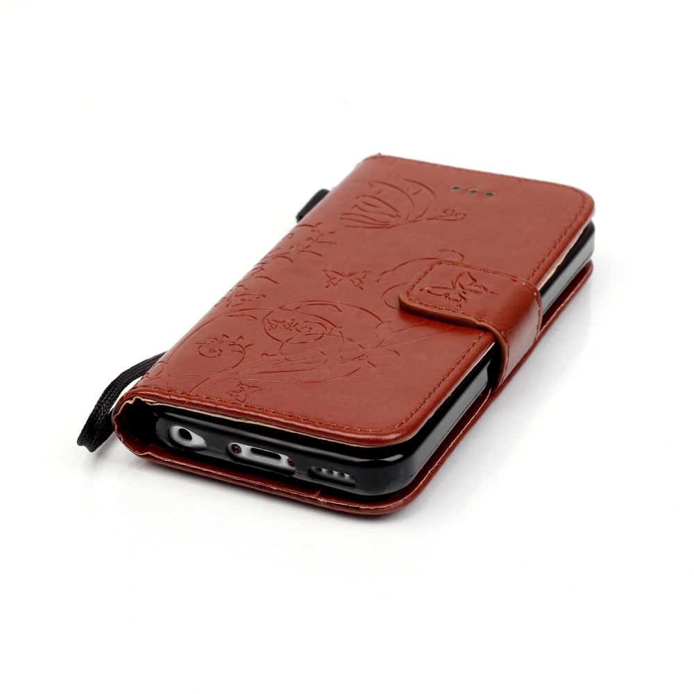 iPhone 5C Premium Embossing wallet leather case