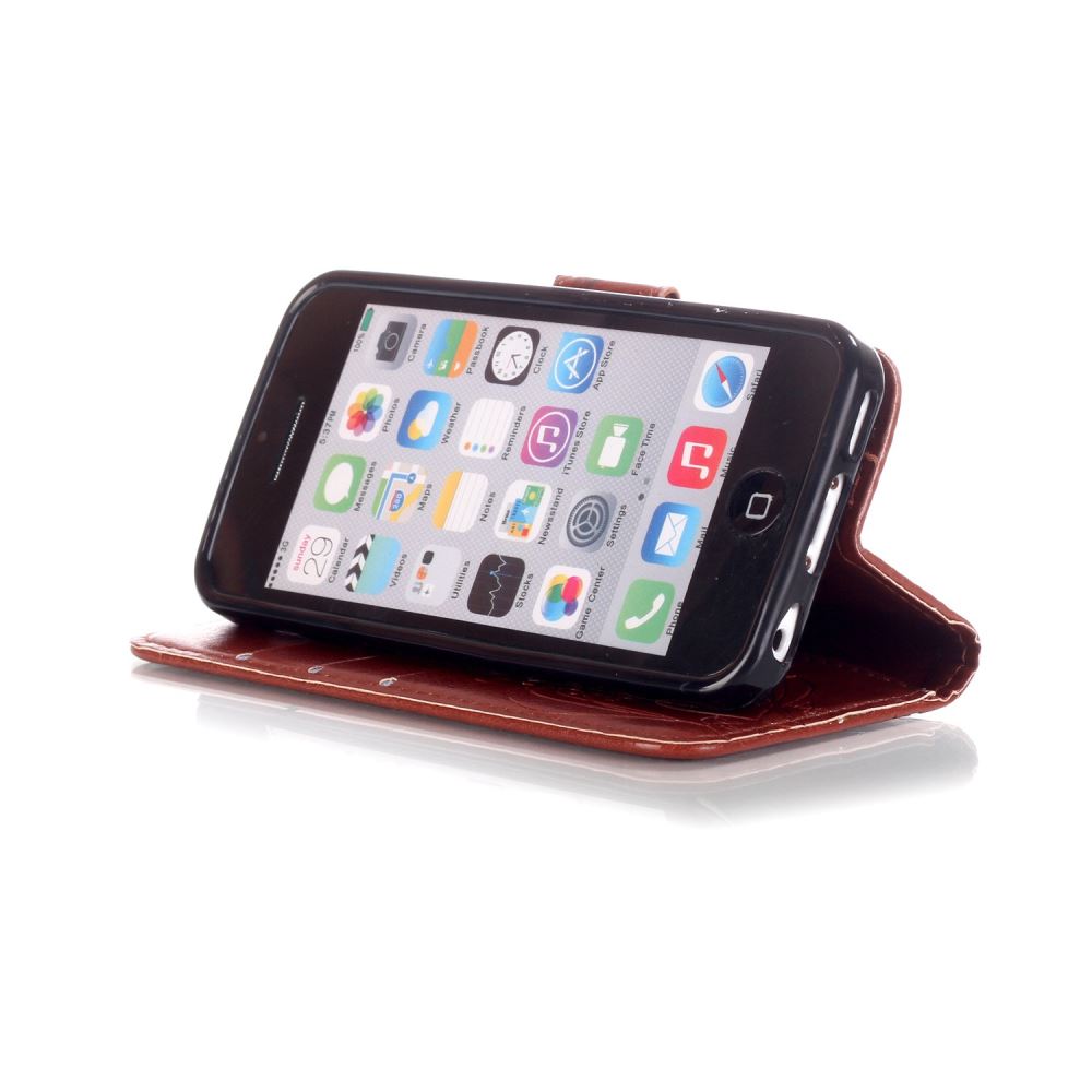 iPhone 5C Premium Embossing wallet leather case