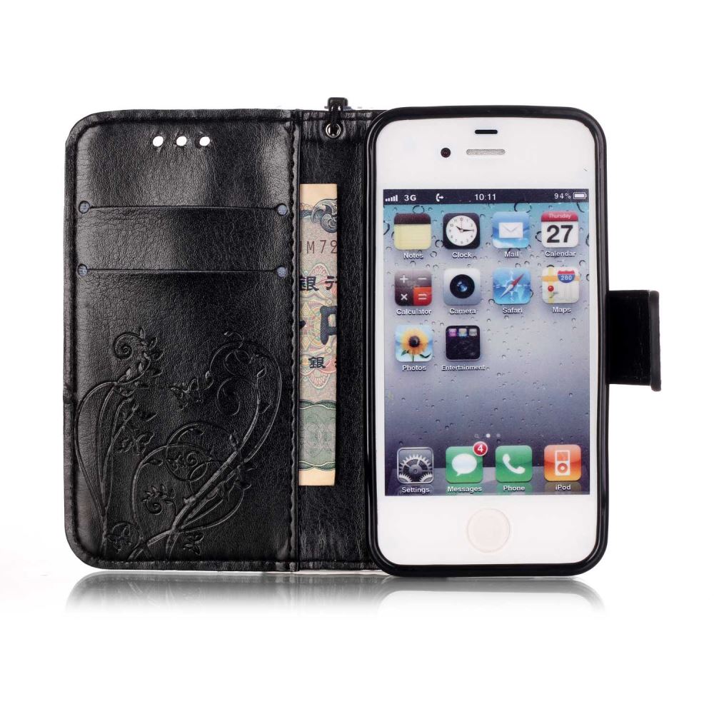 iPhone 4 4s Premium Embossing wallet leather case iPhone 4 4s Premium Embossing wallet leather case