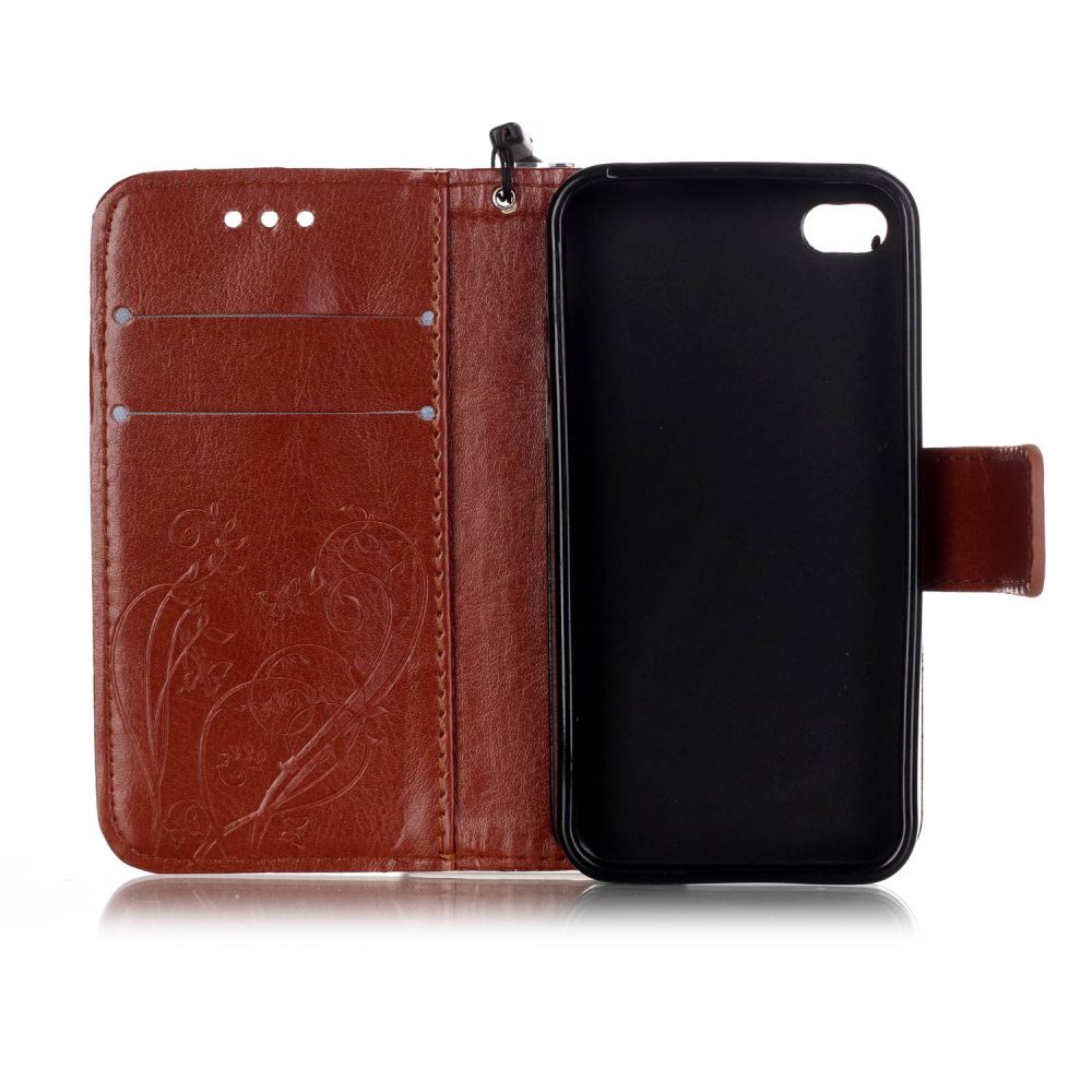 iPhone 4 4s Premium Embossing wallet leather case
