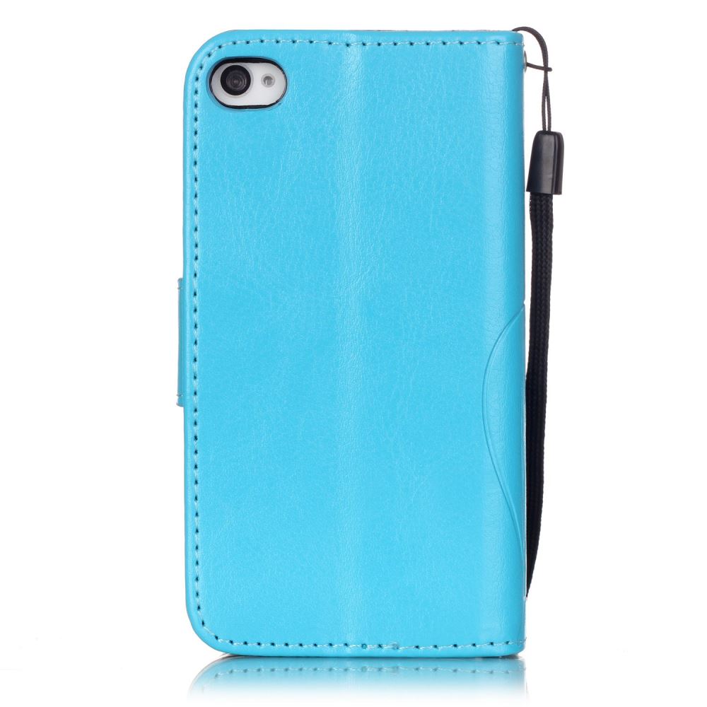 iPhone 4 4s Premium Embossing wallet leather case