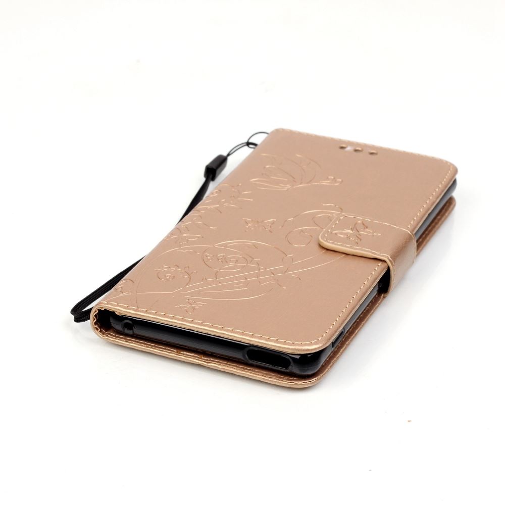Sony M4 Aqua Premium Embossing wallet leather case
