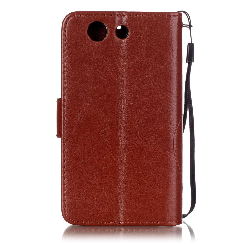 Sony Z3 compact Embossing wallet leather case