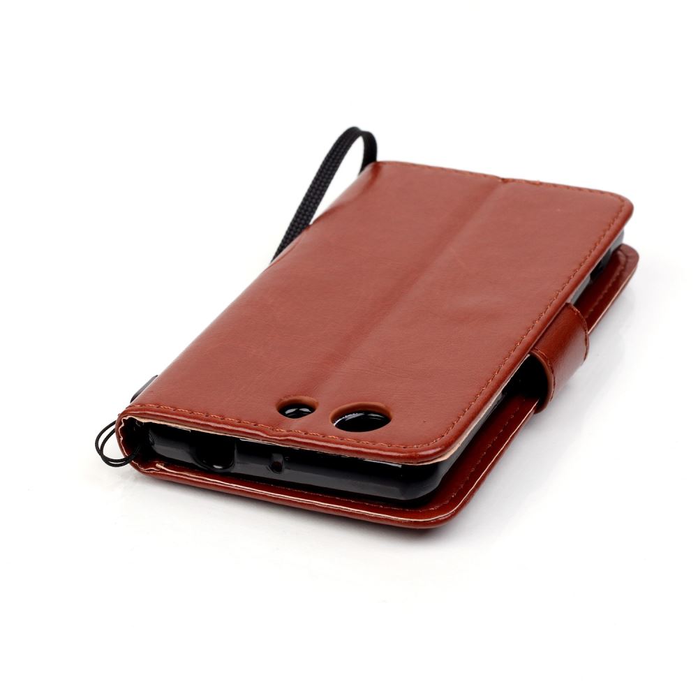 Sony Z3 compact Embossing wallet leather case