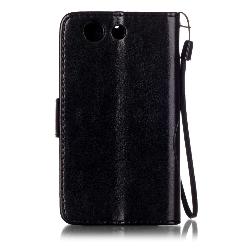 Sony Z3 compact Embossing wallet leather case