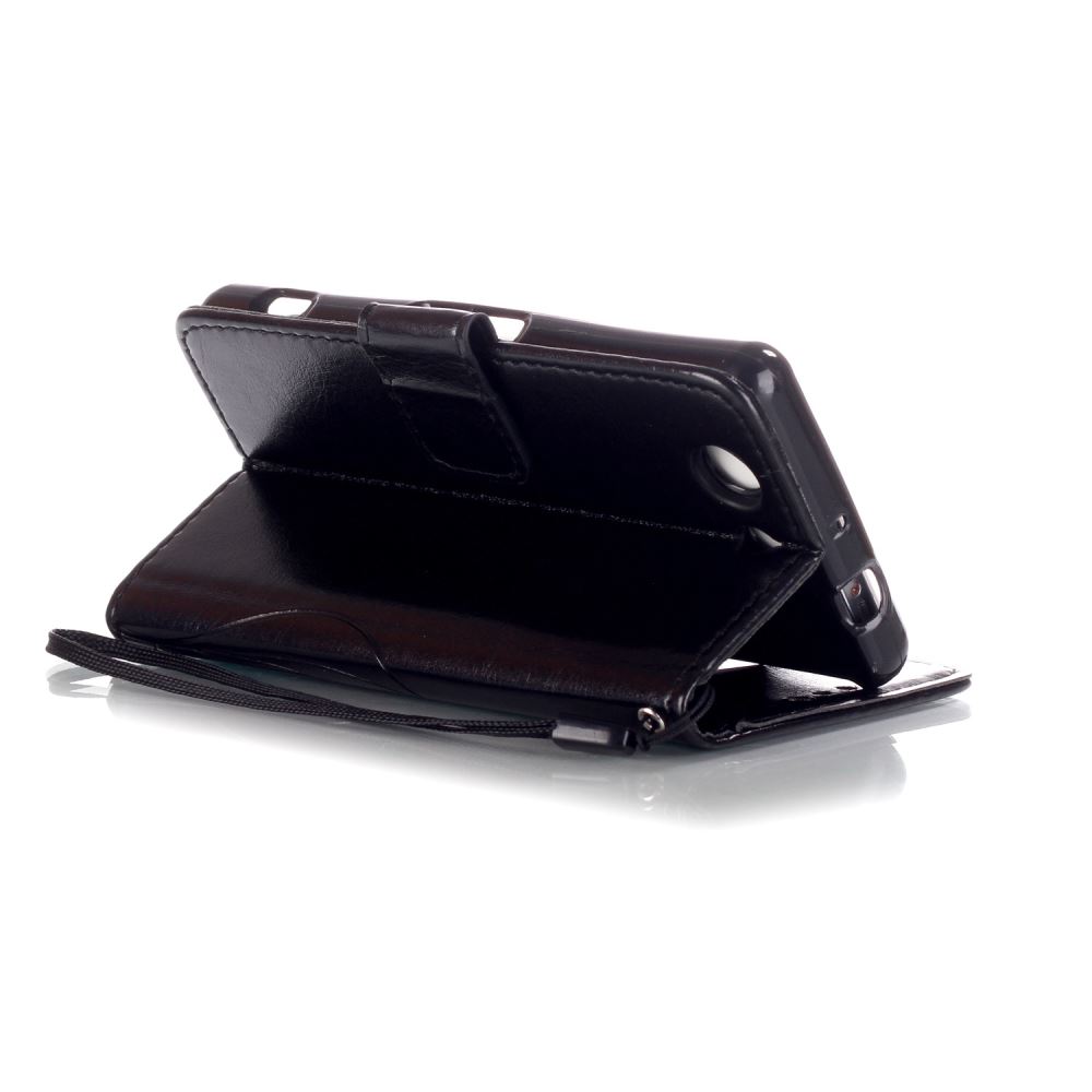 Sony Z3 compact Embossing wallet leather case