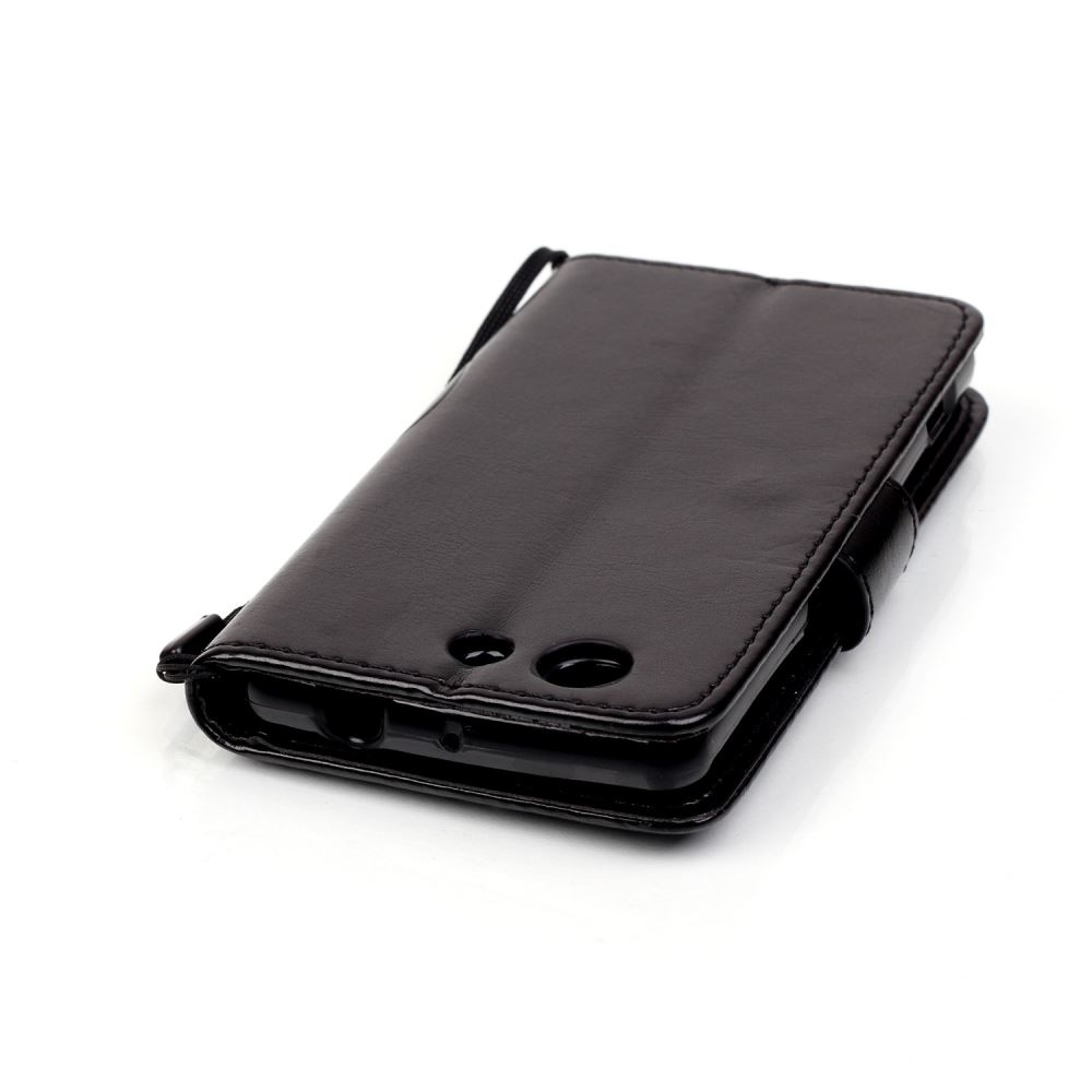 Sony Z3 compact Embossing wallet leather case