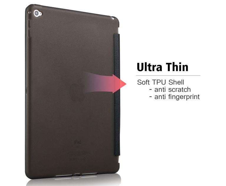 Ipad air 2 Ultra slim smart case Black+PEN