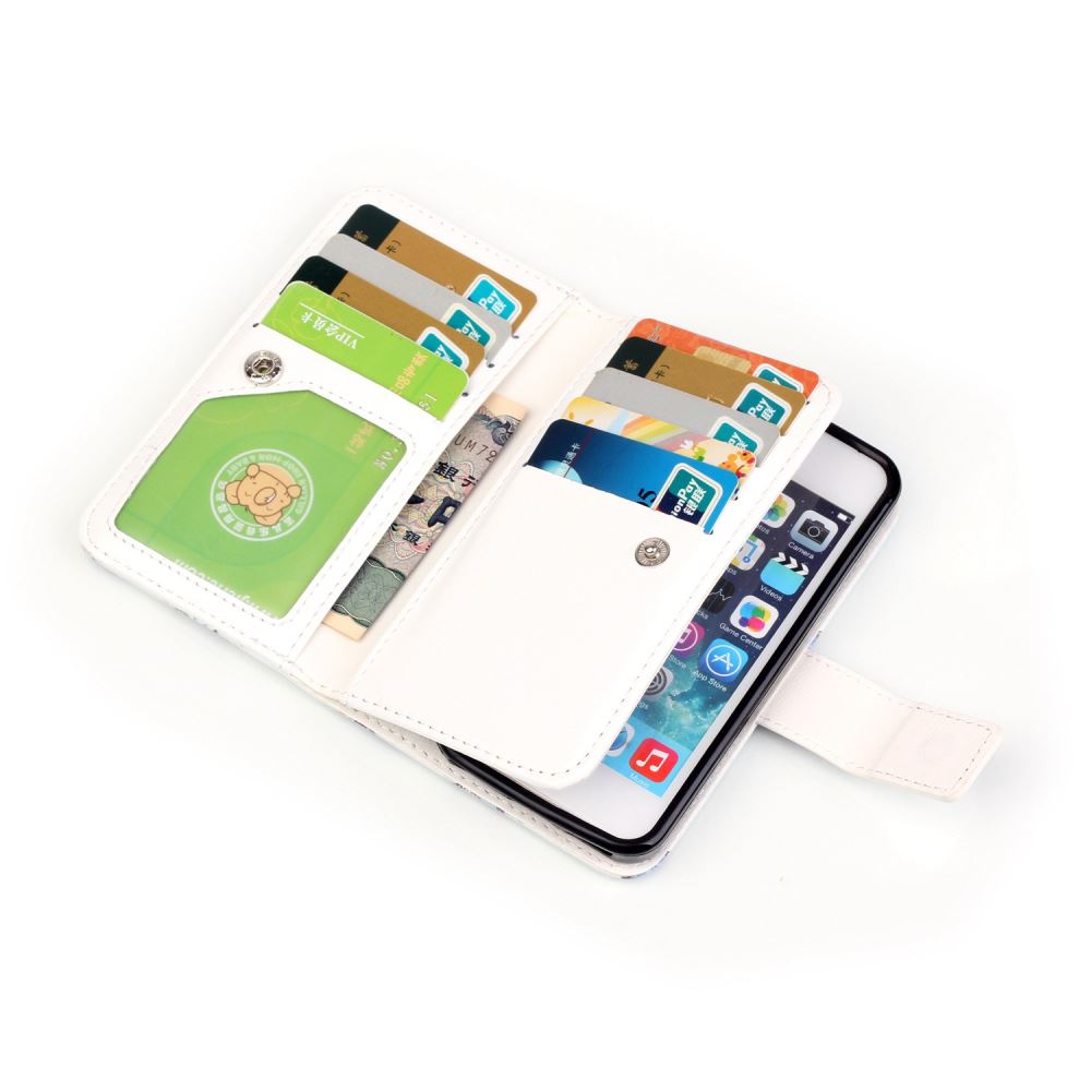 iPhone 5C Multifunction wallet leather case