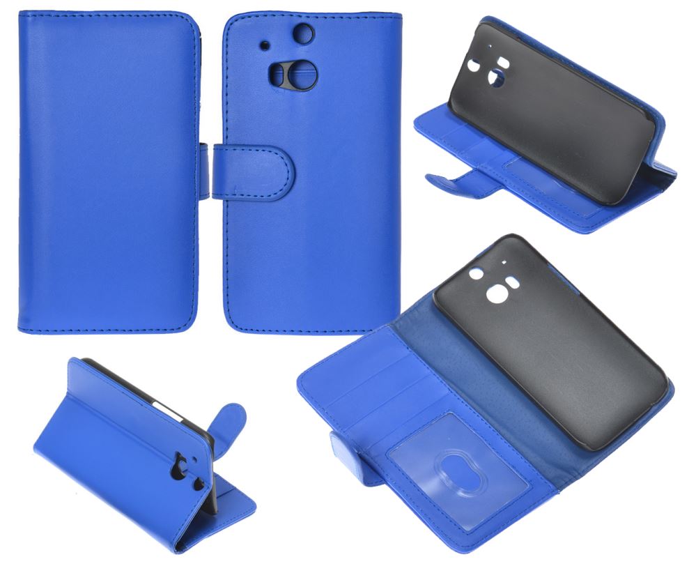 HTC ONE M8 Case ID window wallet leather