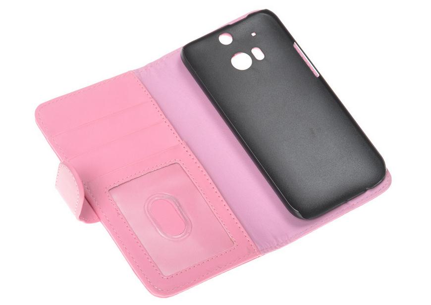 HTC ONE M8 Case ID window wallet leather