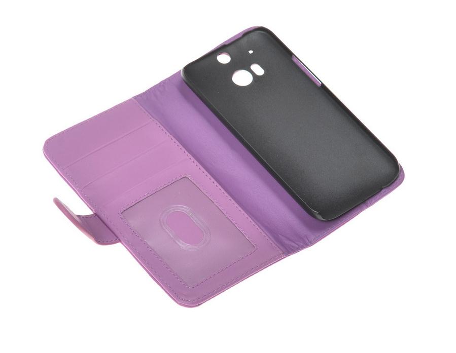 HTC ONE M8 Case ID window wallet leather