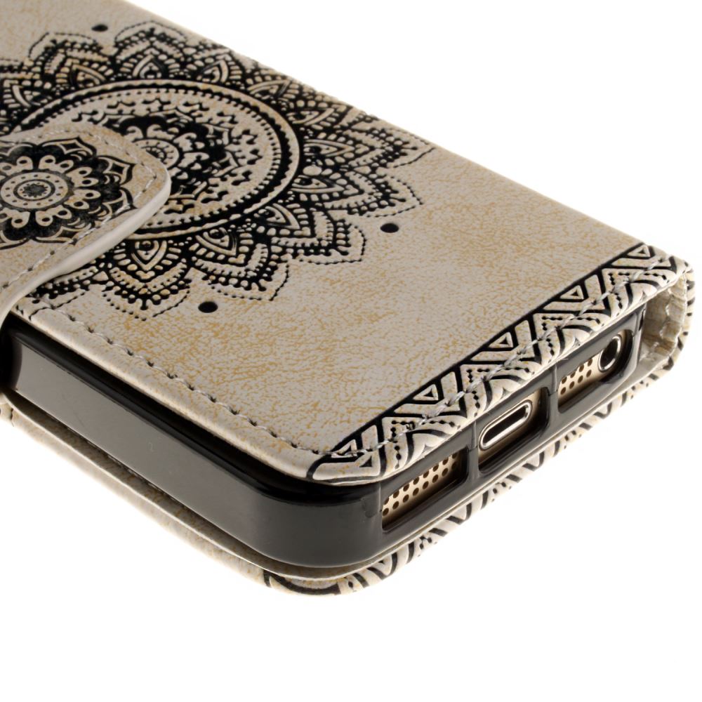 iPhone 5 5s SE printed ID wallet leather case iPhone 5 5s SE printed ID wallet leather case