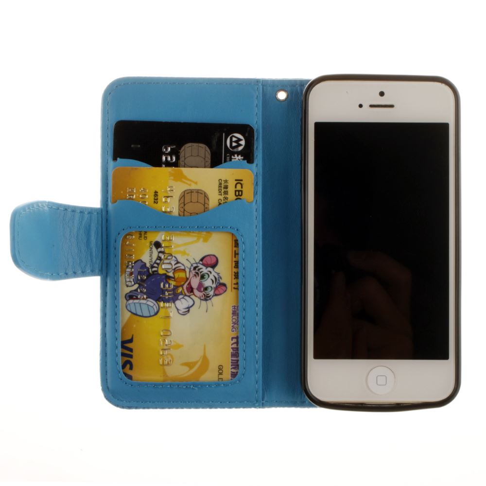 iPhone 5 5s SE printed ID wallet leather case iPhone 5 5s SE printed ID wallet leather case