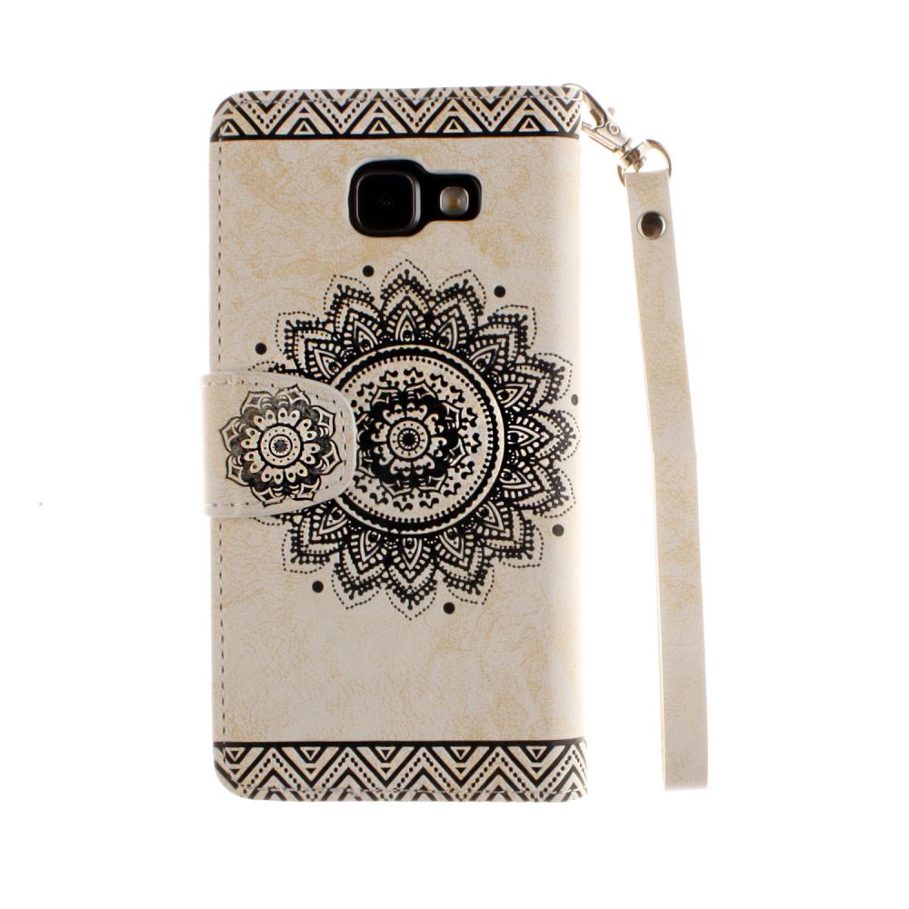 Galaxy A5 2016 printed ID wallet leather case