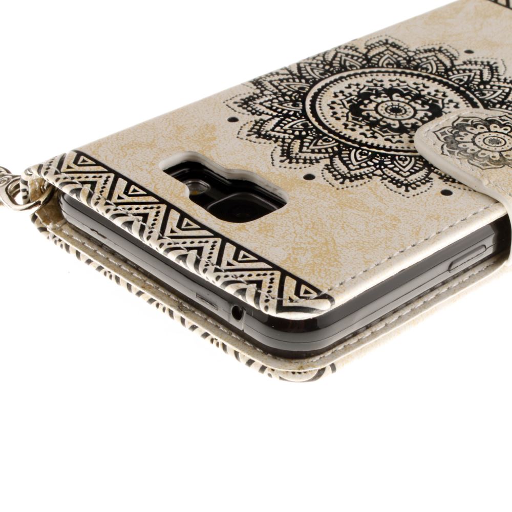 Galaxy A5 2016 printed ID wallet leather case