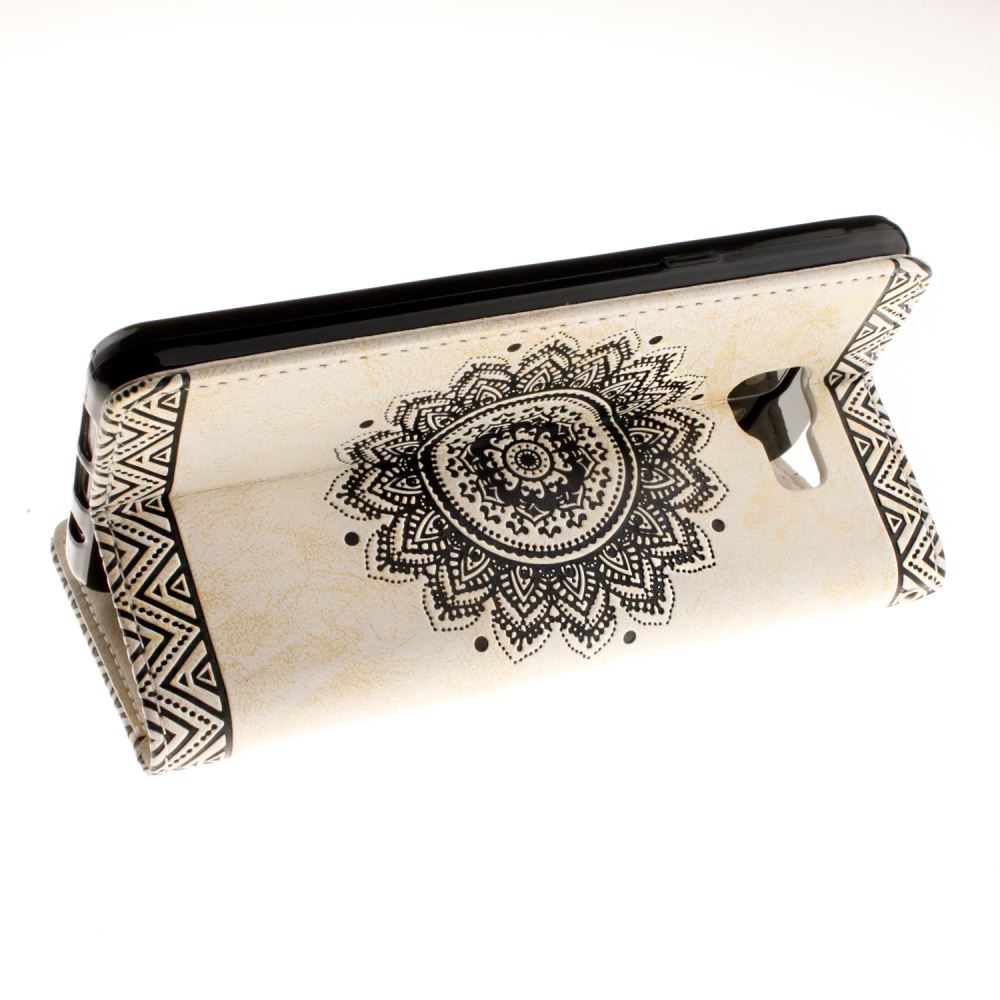 Galaxy A5 2016 printed ID wallet leather case
