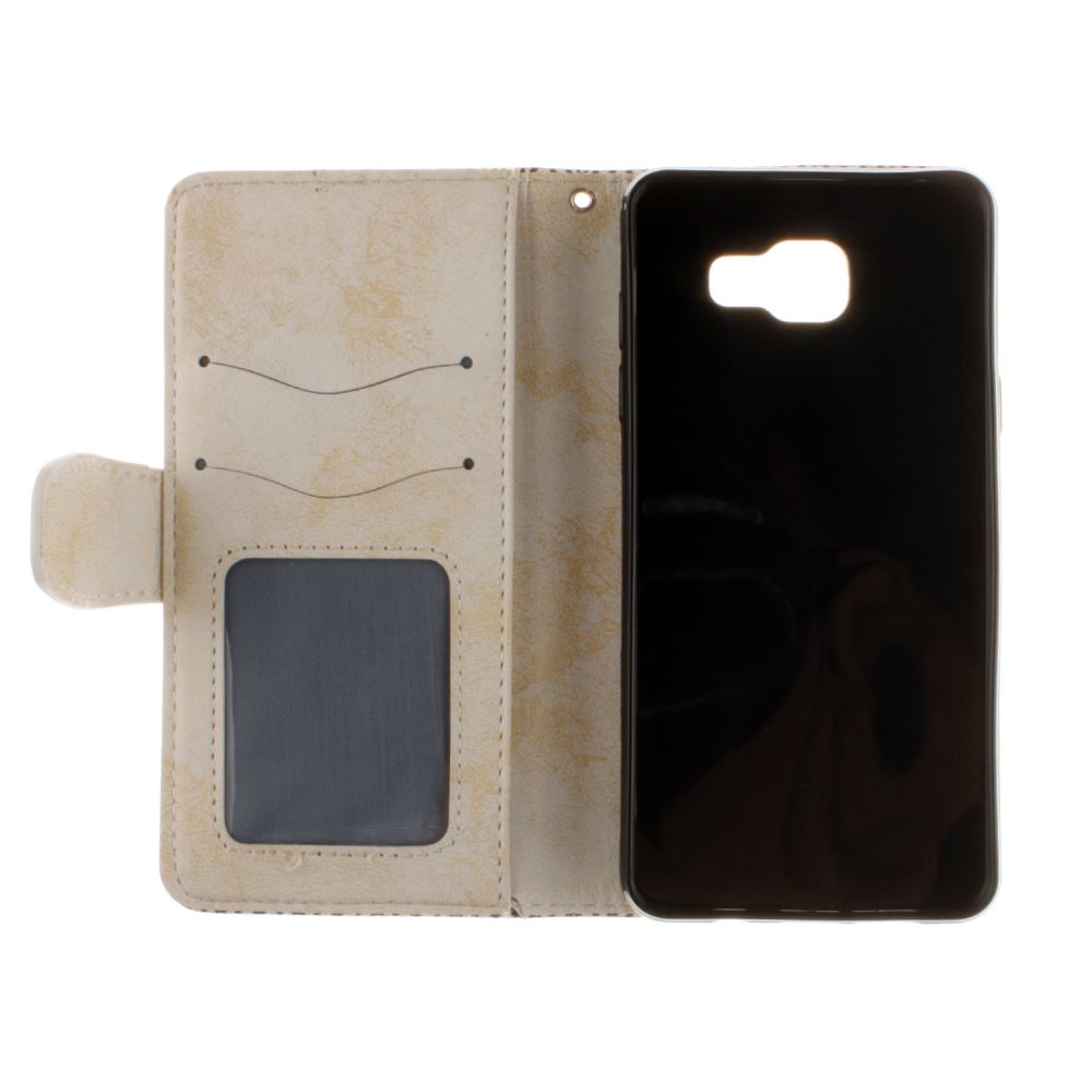 Galaxy A5 2016 printed ID wallet leather case