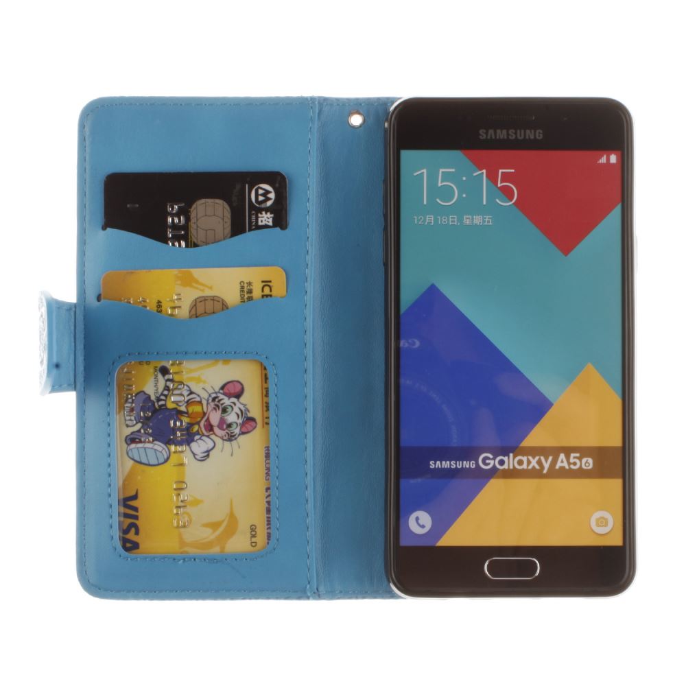 Galaxy A5 2016 printed ID wallet leather case