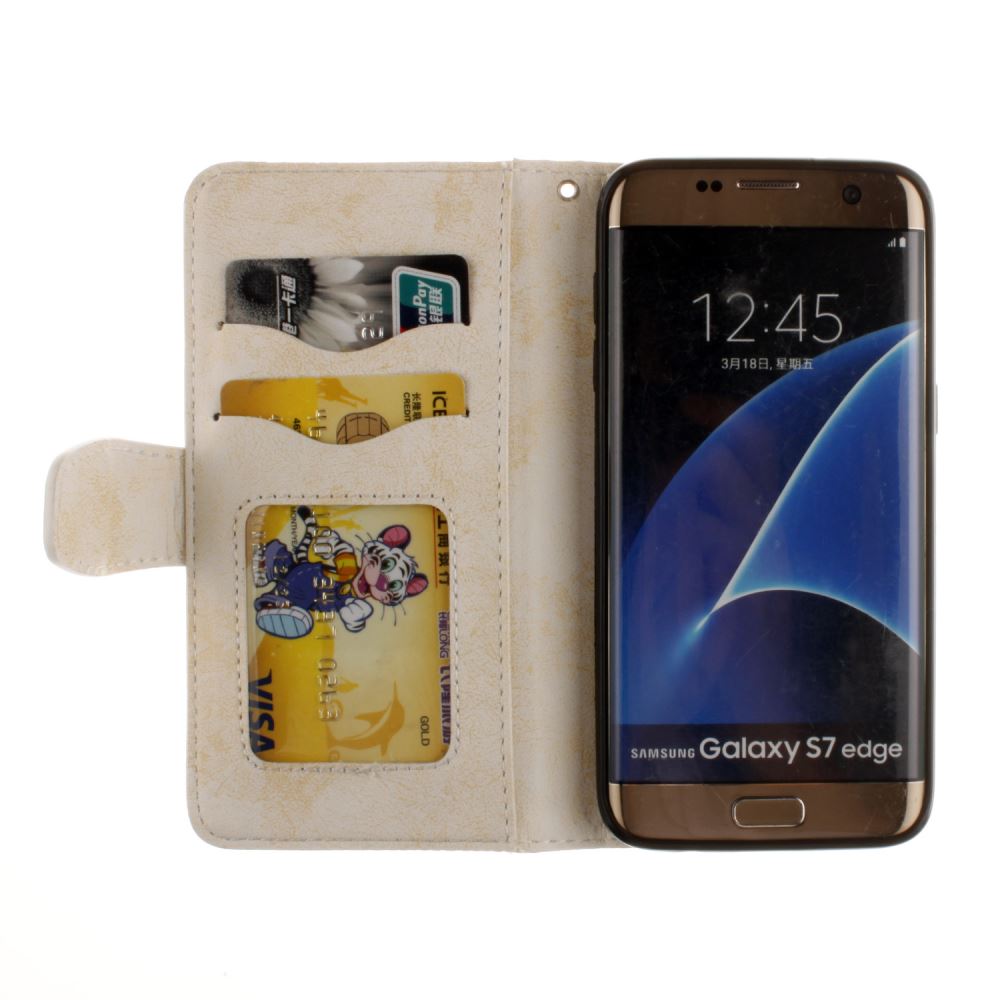 Galaxy S7 EDGE printed ID wallet leather case
