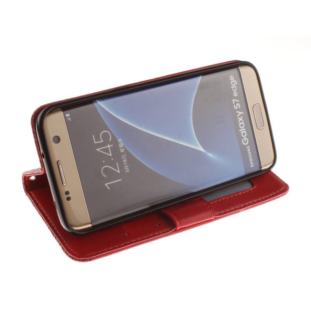 Galaxy S7 EDGE printed ID wallet leather case