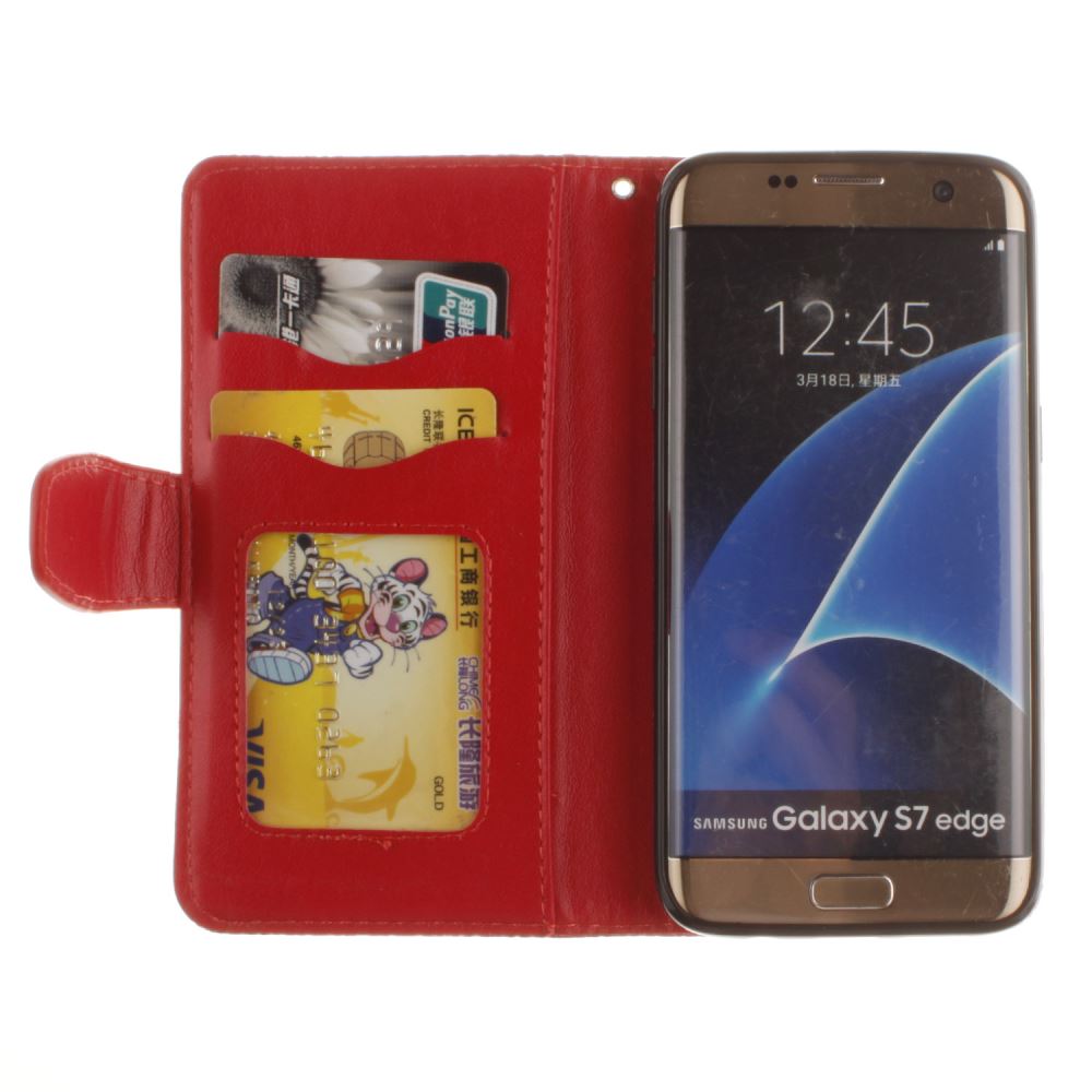 Galaxy S7 EDGE printed ID wallet leather case
