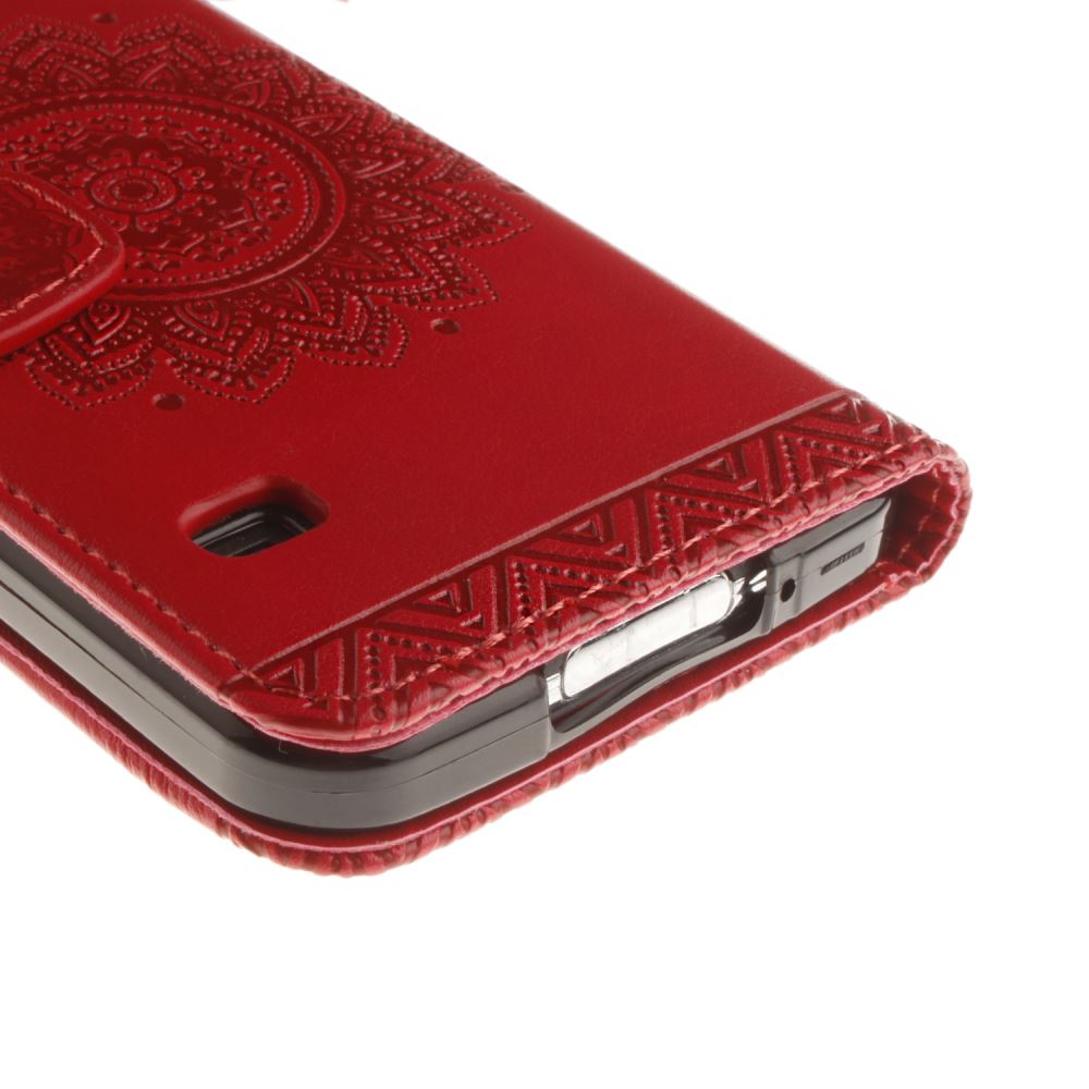 Galaxy S5 printed ID wallet leather case