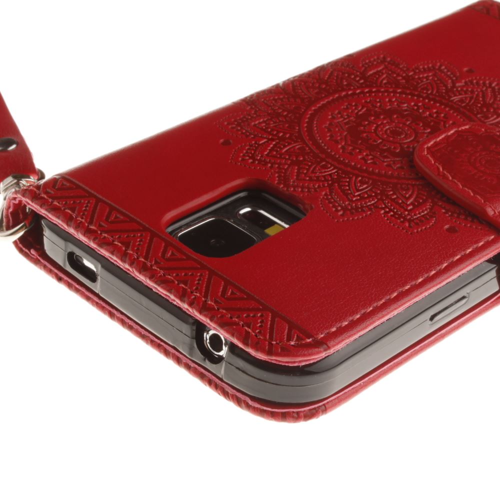 Galaxy S5 printed ID wallet leather case