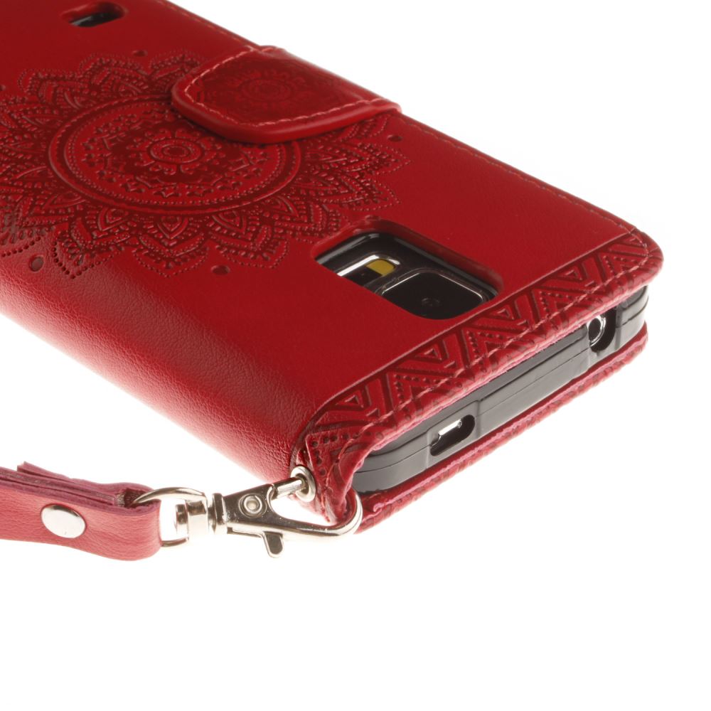 Galaxy S5 printed ID wallet leather case