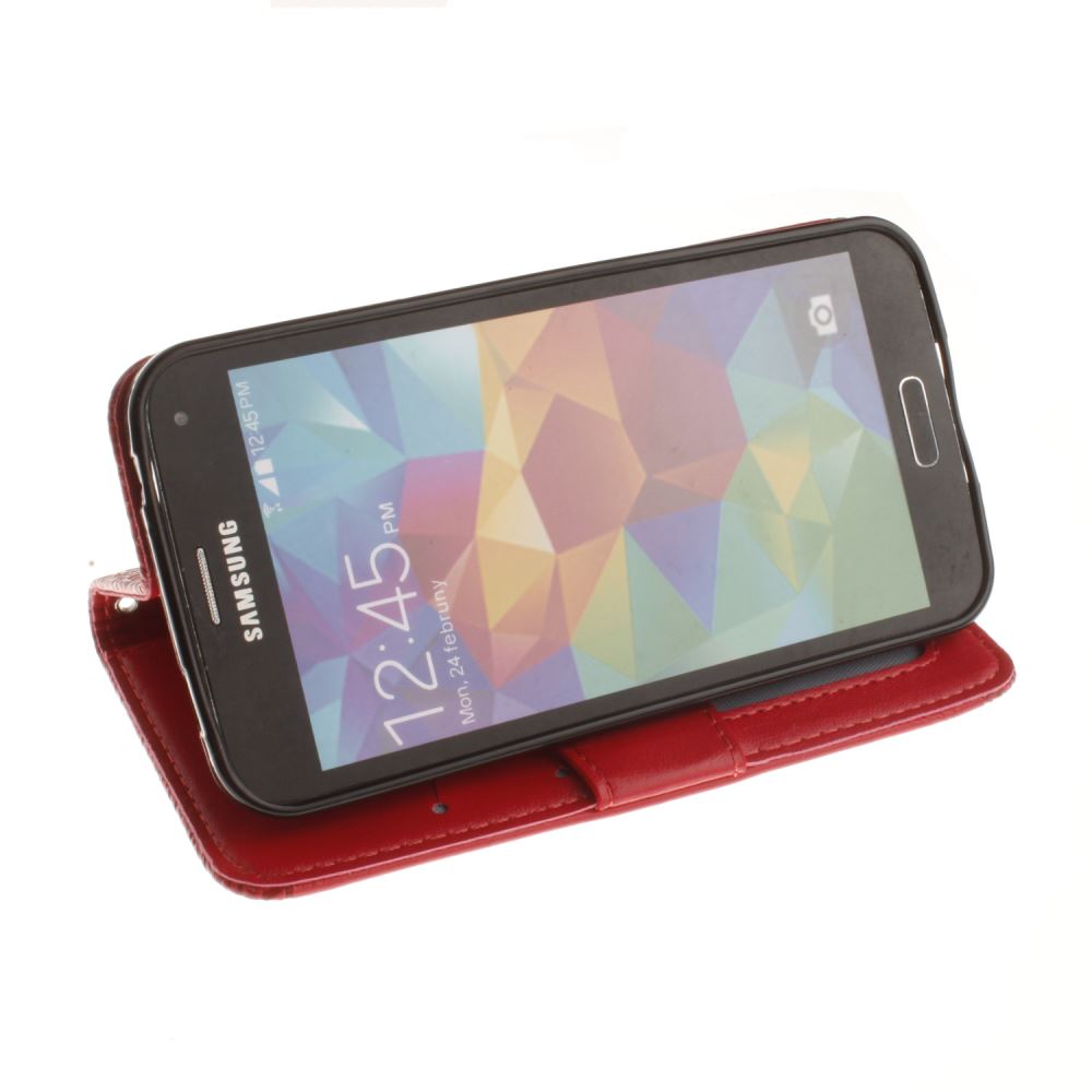 Galaxy S5 printed ID wallet leather case