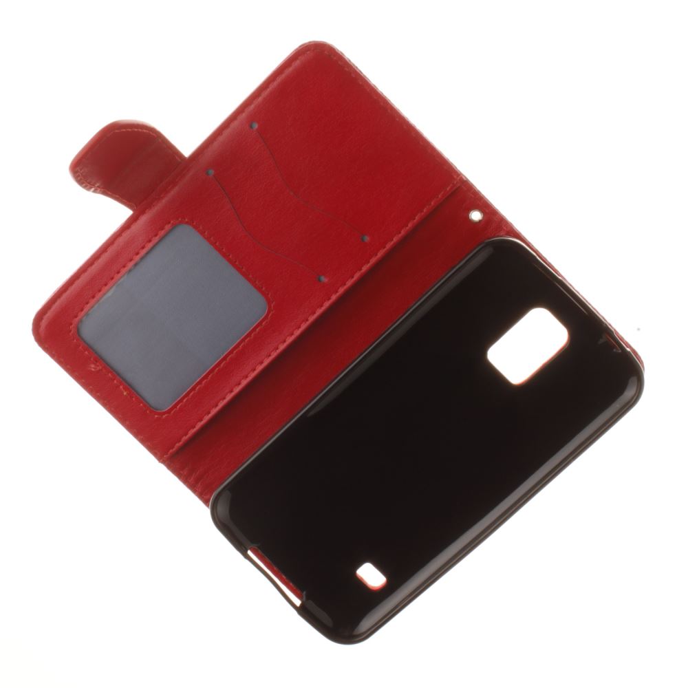 Galaxy S5 printed ID wallet leather case