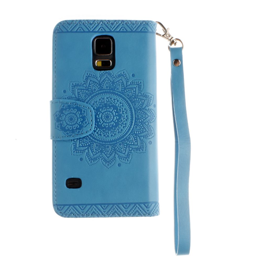 Galaxy S5 printed ID wallet leather case