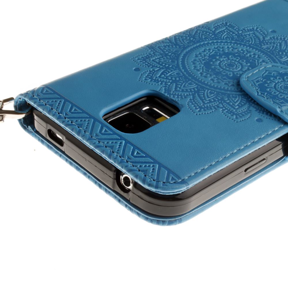 Galaxy S5 printed ID wallet leather case