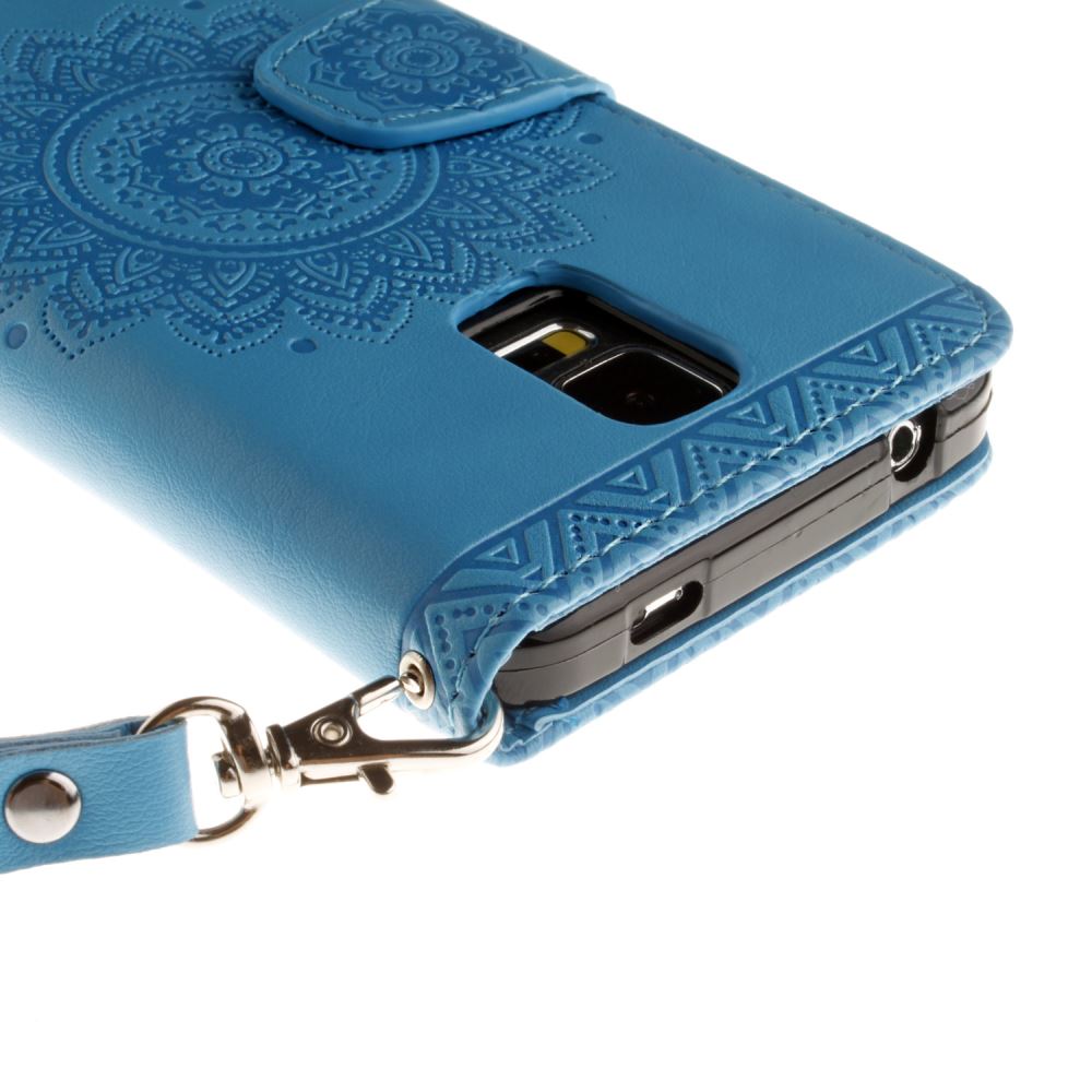 Galaxy S5 printed ID wallet leather case