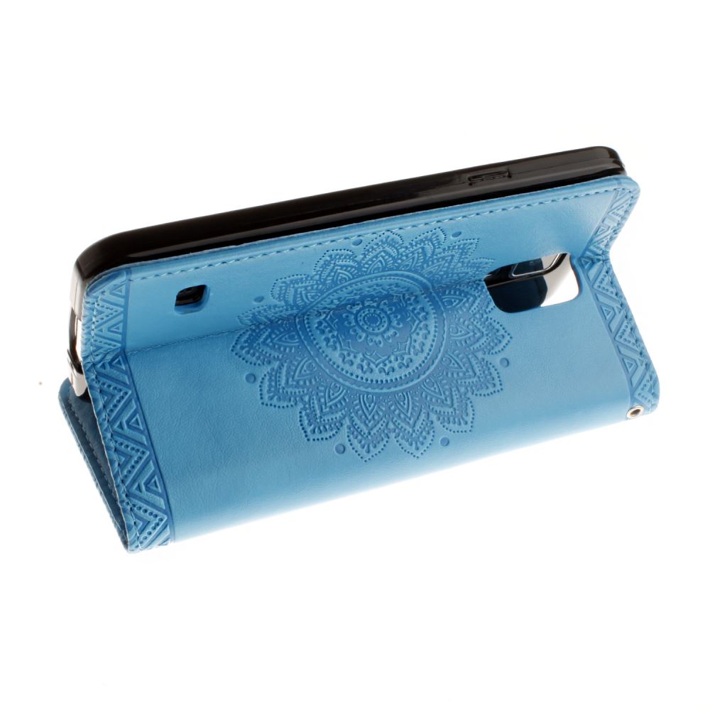 Galaxy S5 printed ID wallet leather case