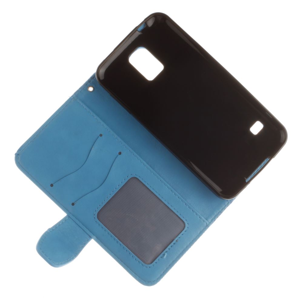 Galaxy S5 printed ID wallet leather case