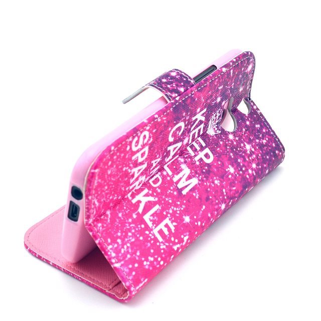HTC M8 case wallet leather case printed