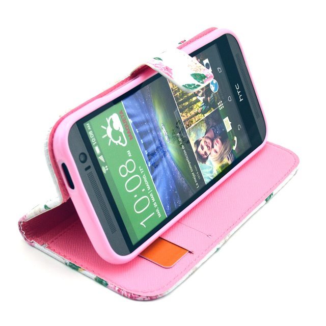 HTC M8 case wallet leather case printed