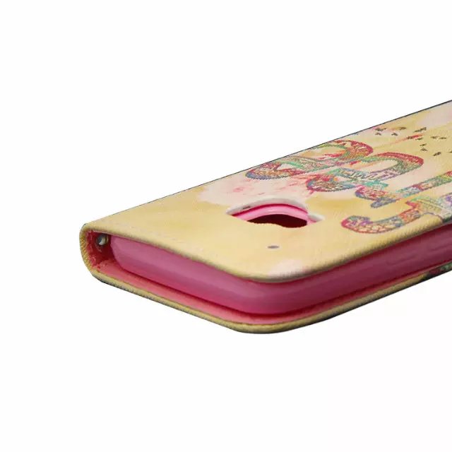HTC M9 case wallet leather case printed
