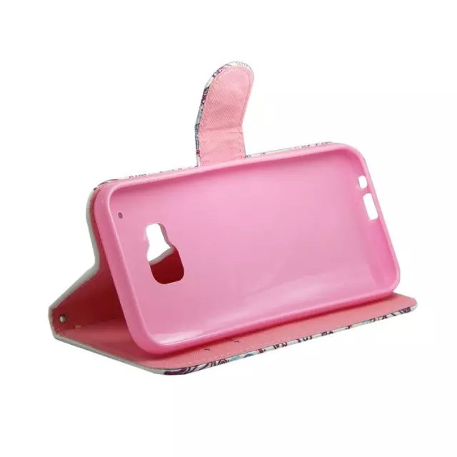 HTC M9 case wallet leather case printed