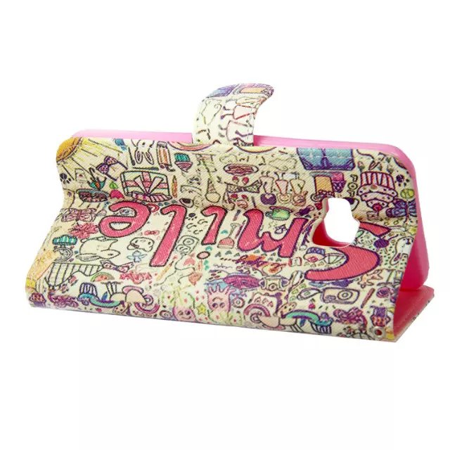 HTC M9 case wallet leather case printed