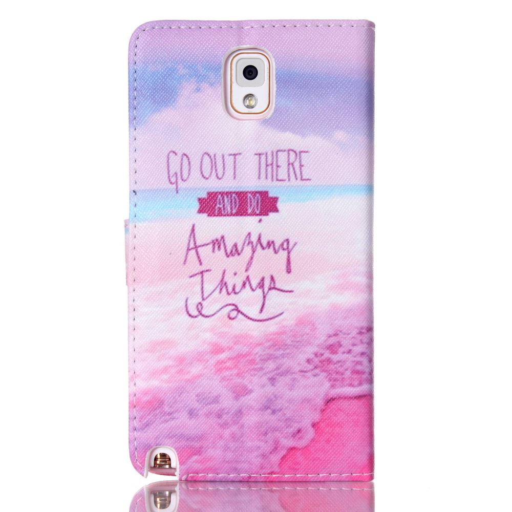 Galaxy Note 3 case wallet leather case printed