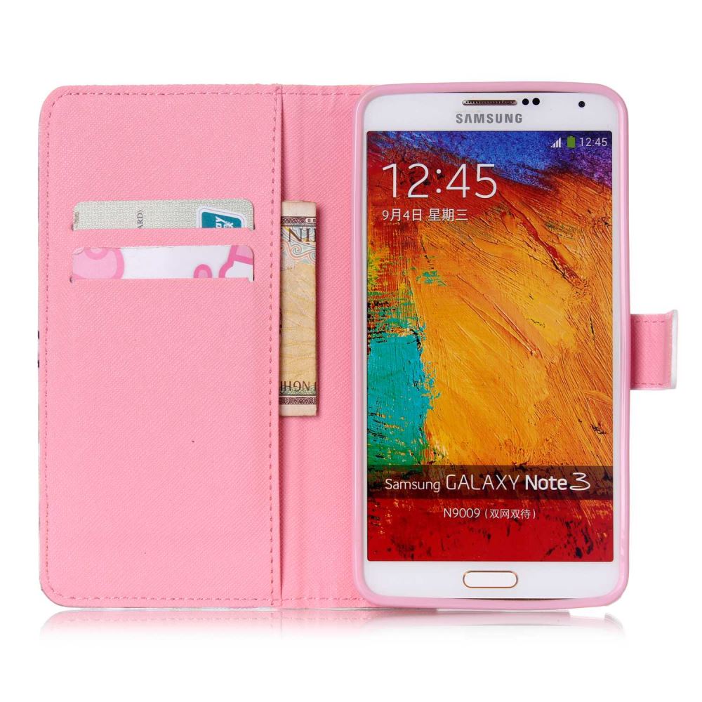 Galaxy Note 3 case wallet leather case printed