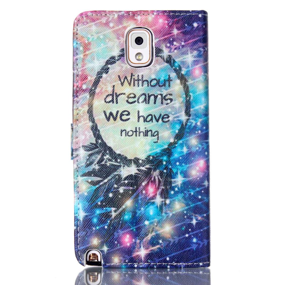 Galaxy Note 3 case wallet leather case printed