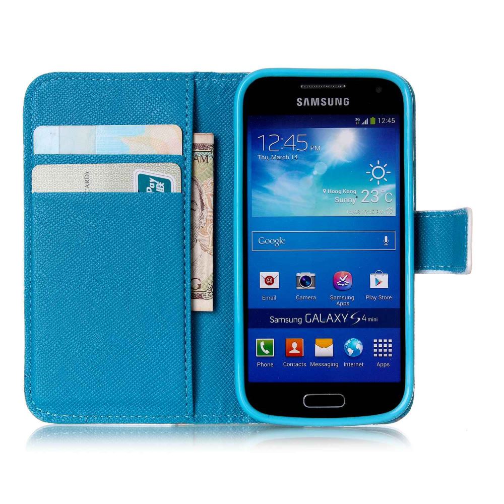 Galaxy S4 Mini case wallet leather case printed