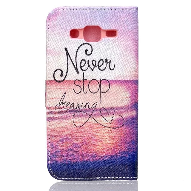 Samsung Galaxy J5 case wallet leather case printed
