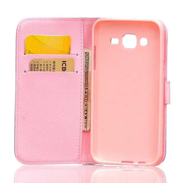 Samsung Galaxy J5 case wallet leather case printed