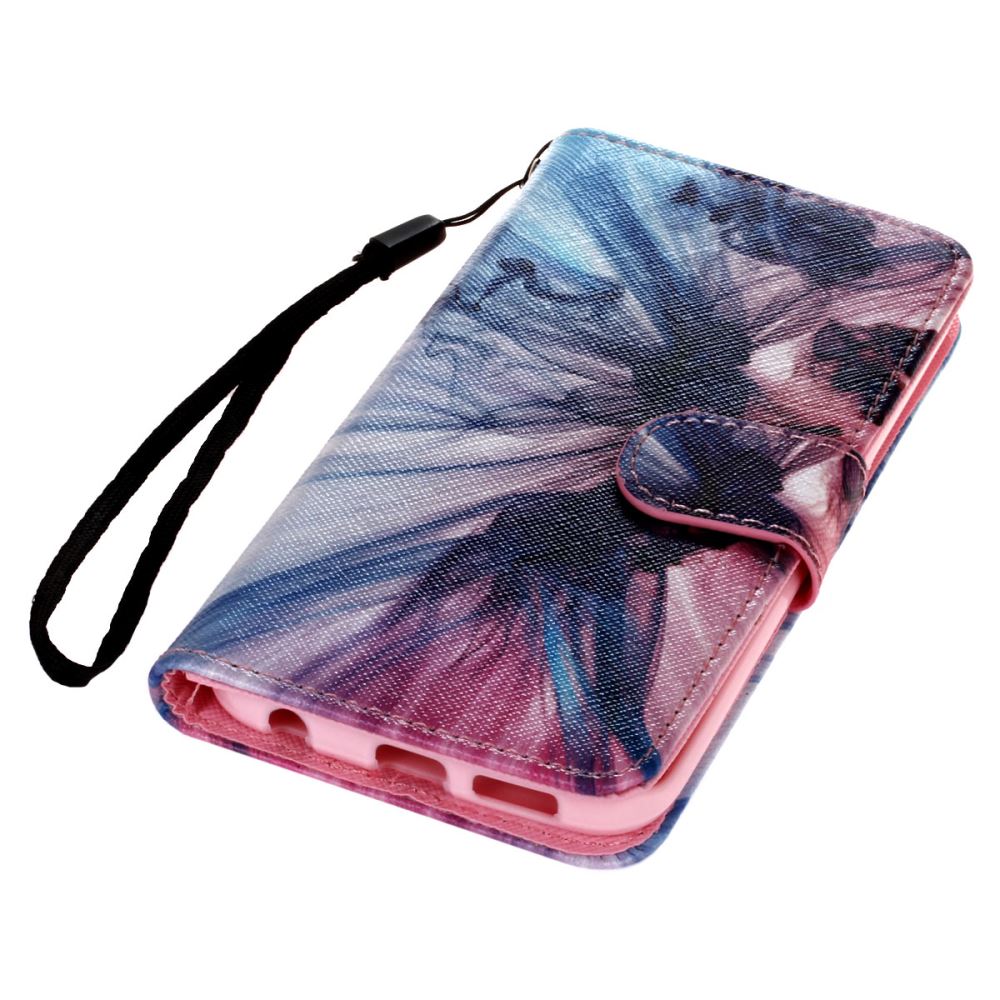 Galaxy s6 edge case wallet leather case printed