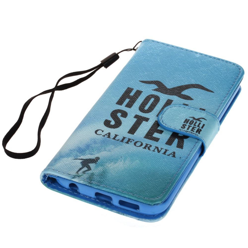 Galaxy s6 edge case wallet leather case printed